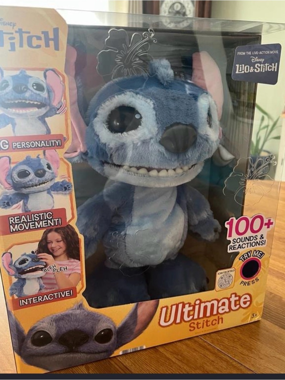 Disney Blue Stitch Ultimate Interactive Plush Toy New In Box